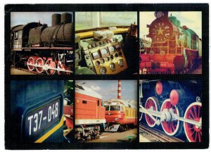 Postcard Belarus 2014 Locomotive Railway Trains