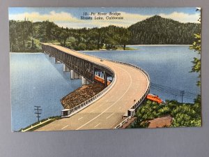 Pit River Bridge Shasta Lake CA Litho Postcard A1154090436