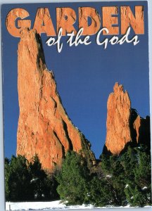 postcard Colorado Springs - Gardens of the Gods