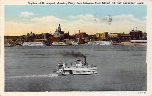 Skyline Ferry Boat Davenport, Iowa  