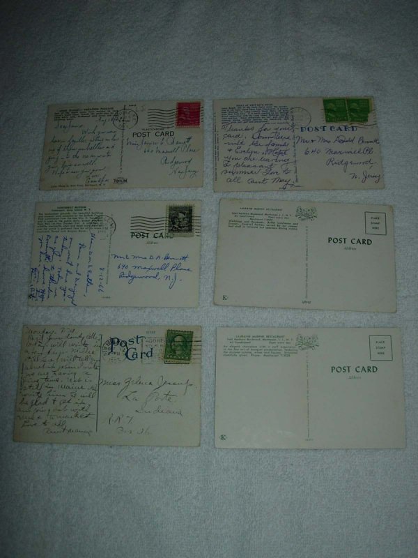 Long Island NY - Lot Of 6 Great Vintage Postcards - x0584