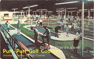 Putt Putt Golf Courses Miniature Golf Writing on back 