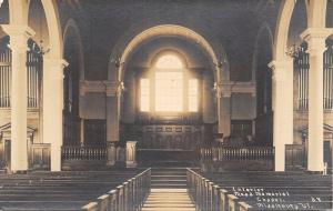 Middlebury College Vermont~Mead Memorial Chapel~Interior~Pipe Organ~1920s RPPC 