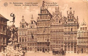 Le Brabo et Maisons de la grand Place Anvers Belgium 1926 