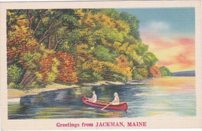 Maine Greetings From Jackman