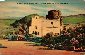 Pueblo at Red Rocks Denver Mountain Parks CO Postcard PC162