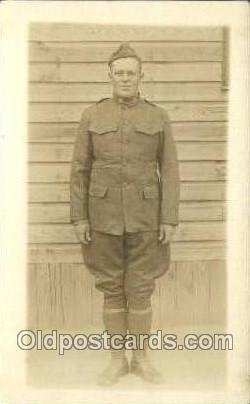 WWI Real Photo Military Soldier in Uniform Unused 