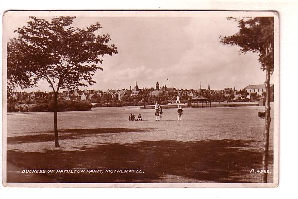 Real Photo, Duchess of Hamilton Park, Motherwell, Scotland,