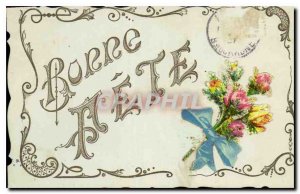 Old Postcard Bonne Fete