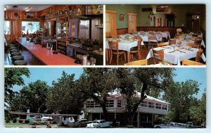 BEAUMONT, KS Kansas ~ Roadside BEAUMONT HOTEL Dining Room~ Plane! 1974  Postcard