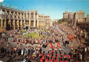 B88864 windsor castle the garter procession   uk