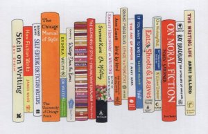 How To Write A Book Writing Bookshelf Painting Art Postcard