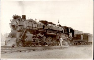 RPPC Train CB&Q Burlington 5623 Galesburg IL