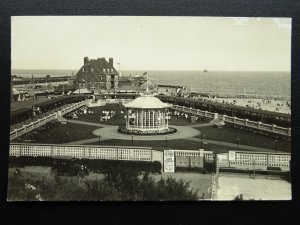 Norfolk GORLESTON ON SEA Bandstand & Concert Poster c1920s RP Postcard by Coates