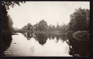 Michigan EATON RAPIDS Grand River at Campgrounds pm1922 RPPC