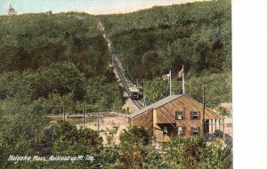 Vintage Postcard Railroad Up Mount Tom Holyoke Massachusetts MA Hugh C. Leighton