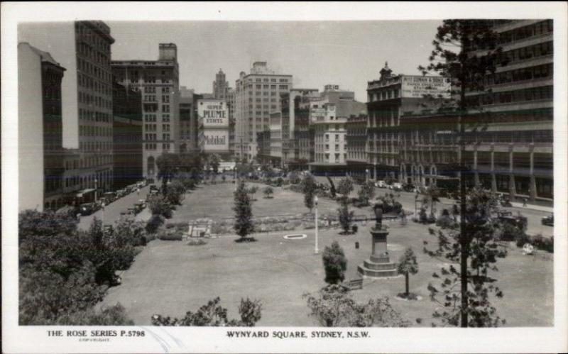 Sydney NSW Wynard Square Real Photo Postcard rpx