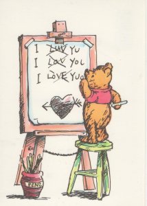 Winnie The Pooh I Love You Valentines Day Heart Postcard