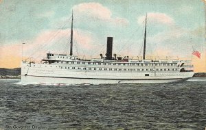 he Eastern Steamship Company Steamer Governor Dingley Off Maine Coast Postcard