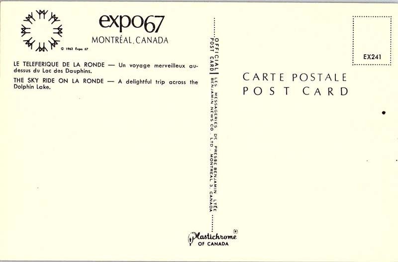 Postcard AMUSEMENT PARK SCENE Montreal Quebec QC AJ1305