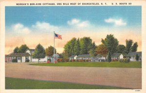 Skaneateles, NY New York  MORGAN'S BON-AIRE COTTAGES  Roadside Motel  Postcard