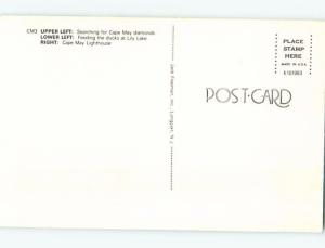 Unused Pre-1980 THREE VIEWS ON CARD Cape May New Jersey NJ ho7809