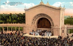 California San Diego Afternoon Pipe Organ Recital Panama-Pacific Internationa...