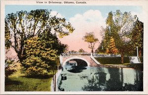 View in Driveway Ottawa Ontario ON Ont Unused Postcard E79