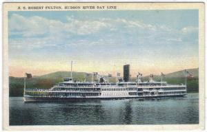 New York - Hudson Rvr. Day Line - Steamer - SS Robert Fulton