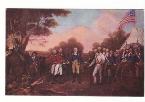 Surrender Of Burgoyne, John Trumbull, Saratoga,  Antique Reynolds Art Postcard