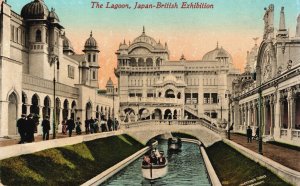 United Kingdom London The Lagoon Japan-British Exhibition Vintage Postcard C229