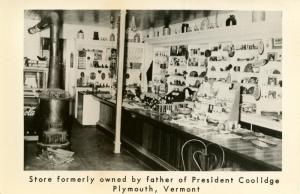 VT - Plymouth. Store formerly owned by father of President Coolidge. Interior...