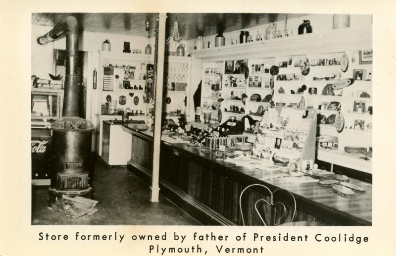 VT - Plymouth. Store formerly owned by father of President Coolidge. Interior...