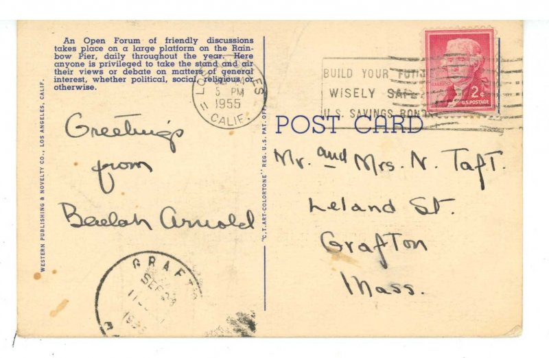 CA - Long Beach. Rainbow Pier, The Spit & Argue Club ca 1940