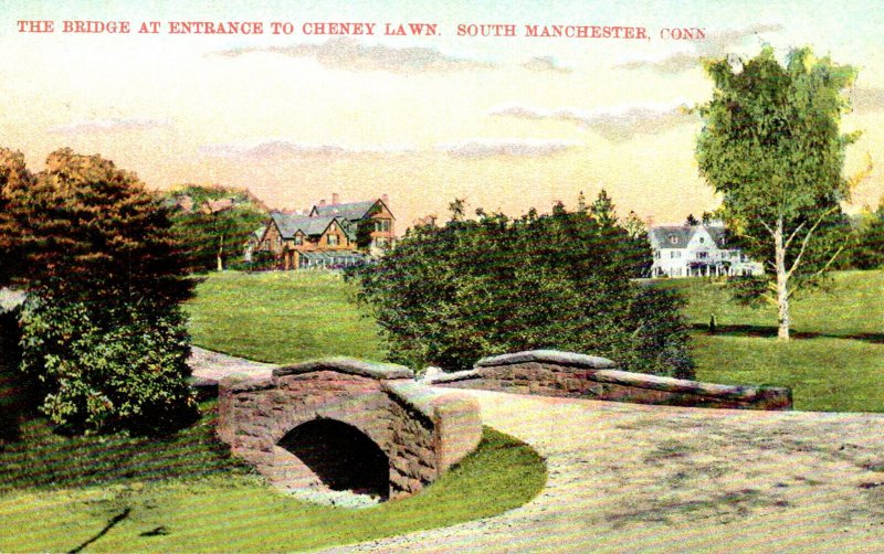 Connecticut South Manchester The Bridge At Entrance To Cheney Lawn