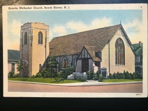 Vintage Postcard 1941 Kynette Methodist Church Beach Haven New Jersey