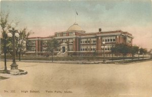1924 Twin Falls Idaho High School occupation Hand Colored  #122 Postcard 26-131