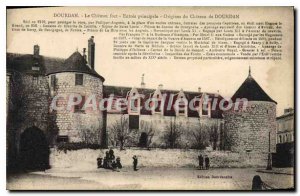 Postcard Old Dourdan Le Chateau Fort Main Entree