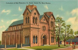 Cathedral of San Francisco De Assisi, Santa Fe, New Mexico Vintage Postcard