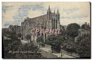 Old Postcard All Saints Parish Church & # 39 Hove