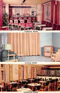 Providence Rhode Island Crown Hotel Interior Vintage Postcard AA32715