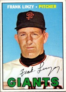 1967 Topps Baseball Card Frank Linzy Manager San Francisco Giants sk2219