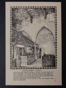 Dorset: PUDDLETOWN CHURCH - Old Postcard, Plain Back