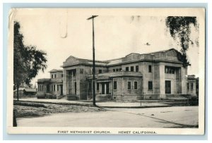 1910 Hemet, First Methodist Church CA Postcard P181