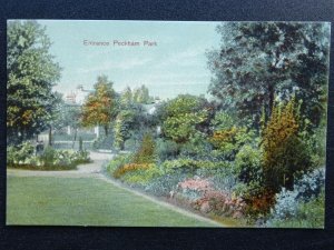 London PECKHAM Entrance to Peckham Park c1905 Postcard by H. Finch