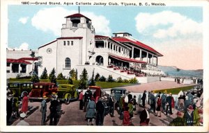 Postcard Grand Stand Agua Caliente Jockey Club in Tijuana Baja California Mexico