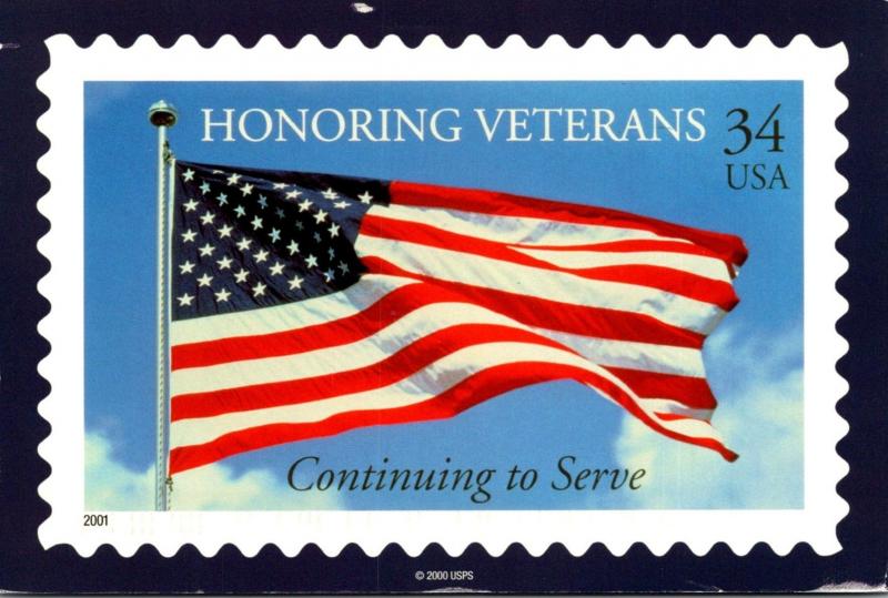 Stamps On Postcards Honoring Veterans 2005