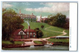 Shrewsbury Shropshire England Postcard Shrewsbury School c1910 Oilette Tuck Art