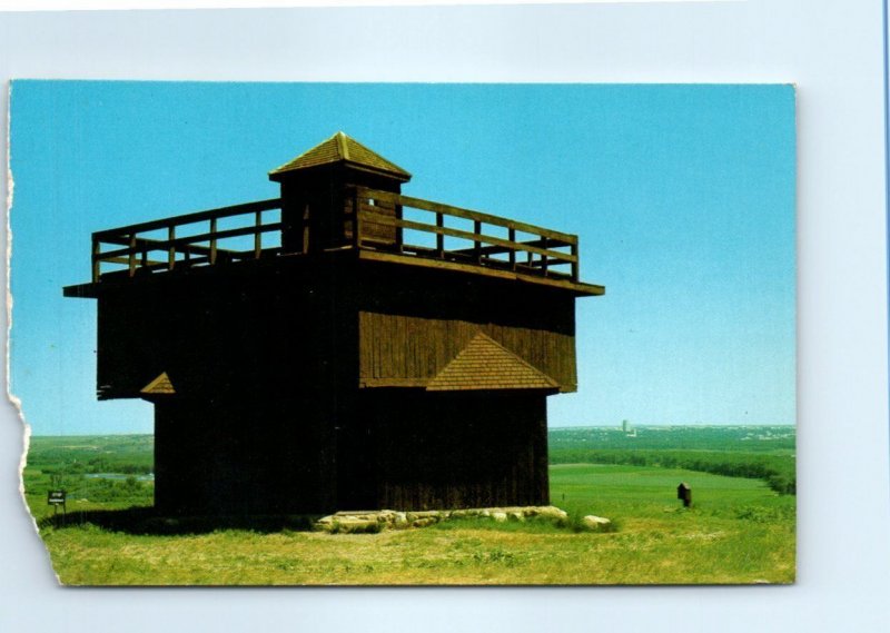 Postcard - Fort Lincoln State Park, Mandan, North Dakota 