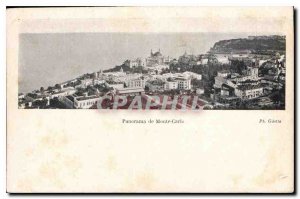 Old Postcard Panorama Monte Carlo